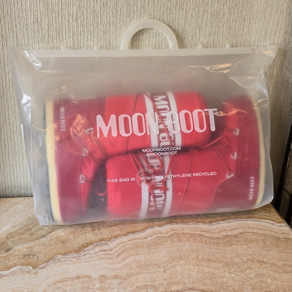 Moon Boot Icon Snow Boots - Red Moon Boot - Picture 4 of 15